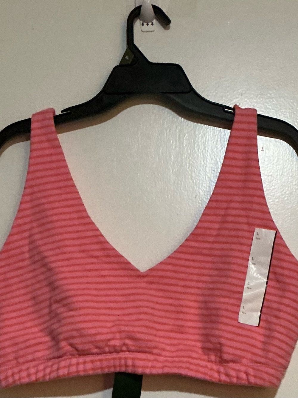 Wild Fable Pink Striped V-Neck Comfort Bralette